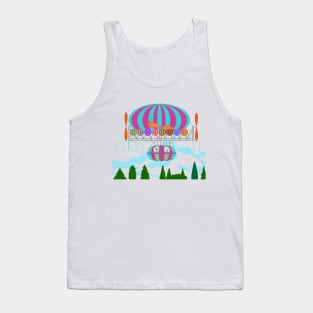 Victorian Flying Machine Dirigible Tank Top